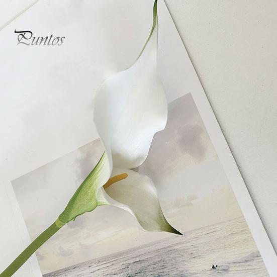 Long-lasting Artificial Flower Common Calla Lily Realistic Fake Stem Home Office Durable Wedding Party Indoor Outdoor Faux Bloom Centerpiece