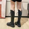 2026 Autumn Women's New Thick Soled Tall British Style Boots
