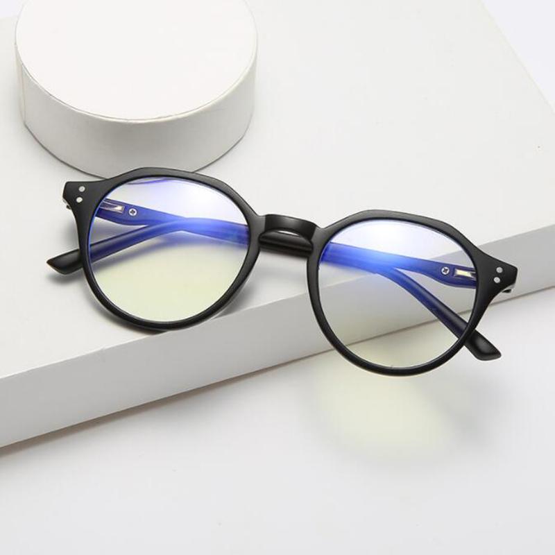 Retro Polygon Frame Anti Radiation Glasses Ultralight Men Women Fashion Eyewear -1.0 -1.5 -2.0 -2.5 -3.0 To -6.0
