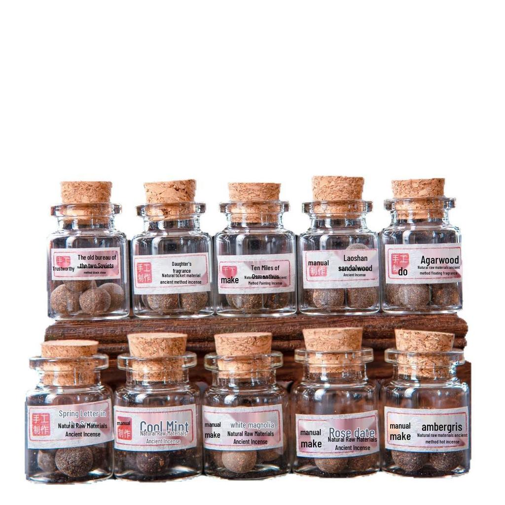 Handmade Goose Pear Ambergris Incense Ball - Portable Openwork Agarwood Burner & Sachet Fragrant Bead.