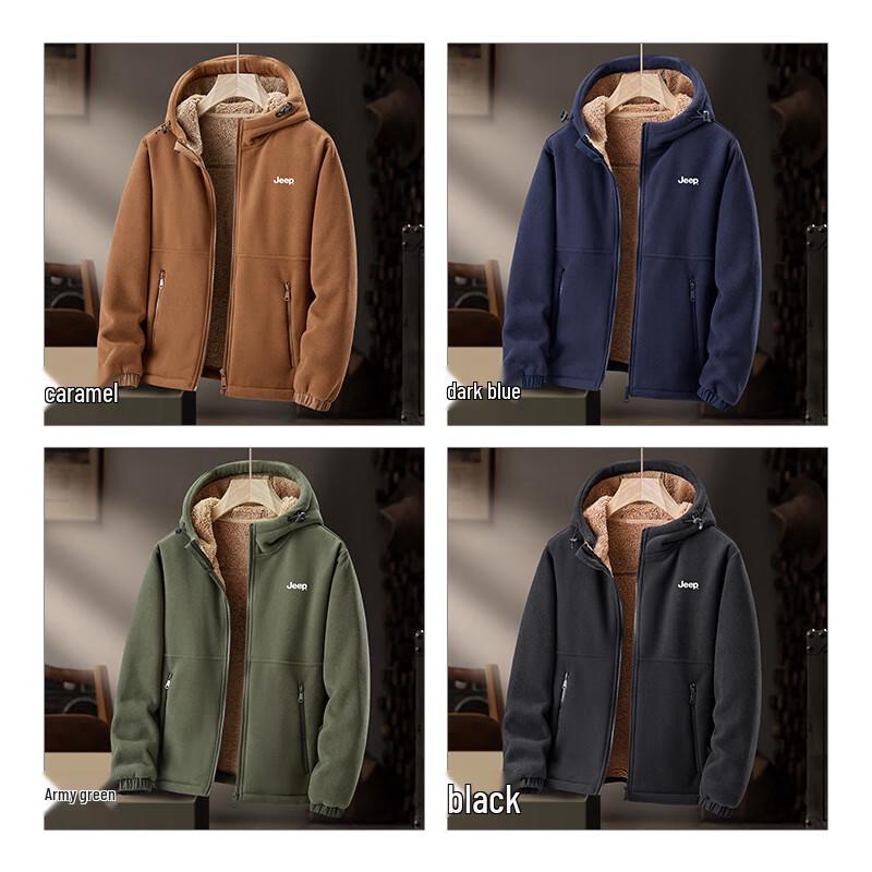 Jeep Men's Hooded Fleece Jacket