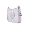 Dempsey Jacquard Fabric With Cow Leather Shoulder Bag, Crossbody Bag Medium Women's Lilac Purple CA195-SVSOT