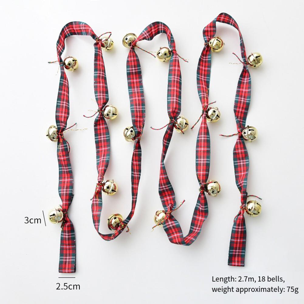 Elegant Design Bell String Christmas Ribbon Velvet Decorations