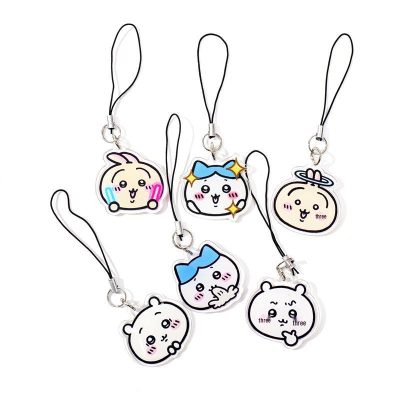 Usagi Cute Cartoon Acrylic Phone Charm Lanyard - Custom Pendant Small Gift
