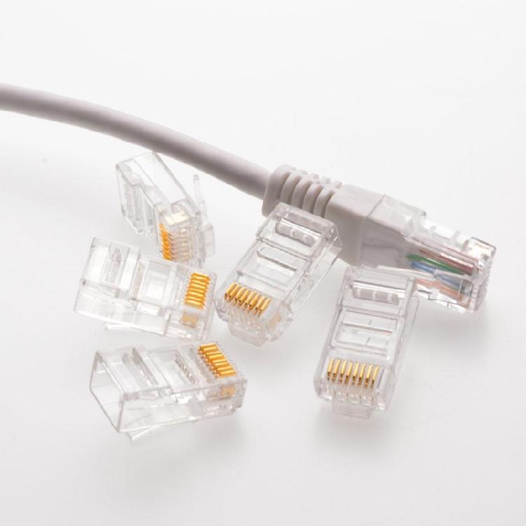 High Performances Cat5e RJ45 Plugs 8P8C Unshielded Connectors with Precisions Gold Plated Pin