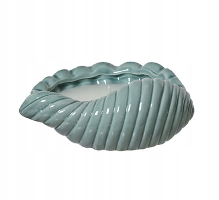 Lemon Scented Candle in Porcelain Shell, Decorative Wax