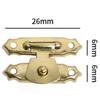 1set Vintage Mini Cabinet Hinge Accessories Furniture Cabinet Hinges Bronze Hasp Hinge  Wooden Box