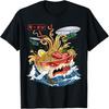 Great Ramen of Kanagawa Japanese Food Kaiju Kawaii Ramen T-Shirt