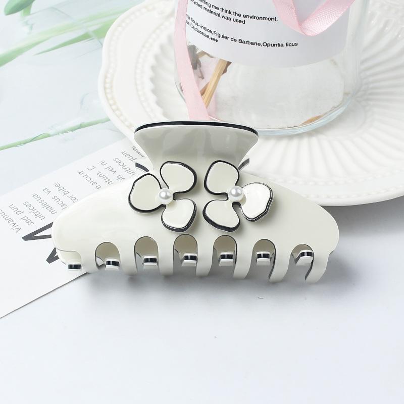 1pc simple small fragrant style letters lazy elegant temperament grip fashionable retro vinegar board hair grip