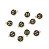10Pcs Metal Enamel English Letters Charms Pendant For DIY Jewelry Making Necklace Bracelet Accessories