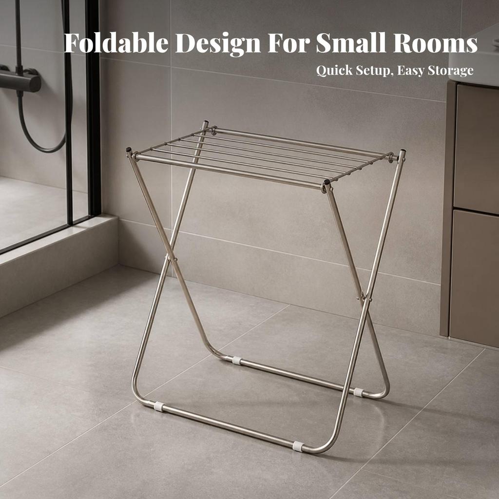 Clothes Desiccating Rack | Compact Design, Freestanding, Foldable