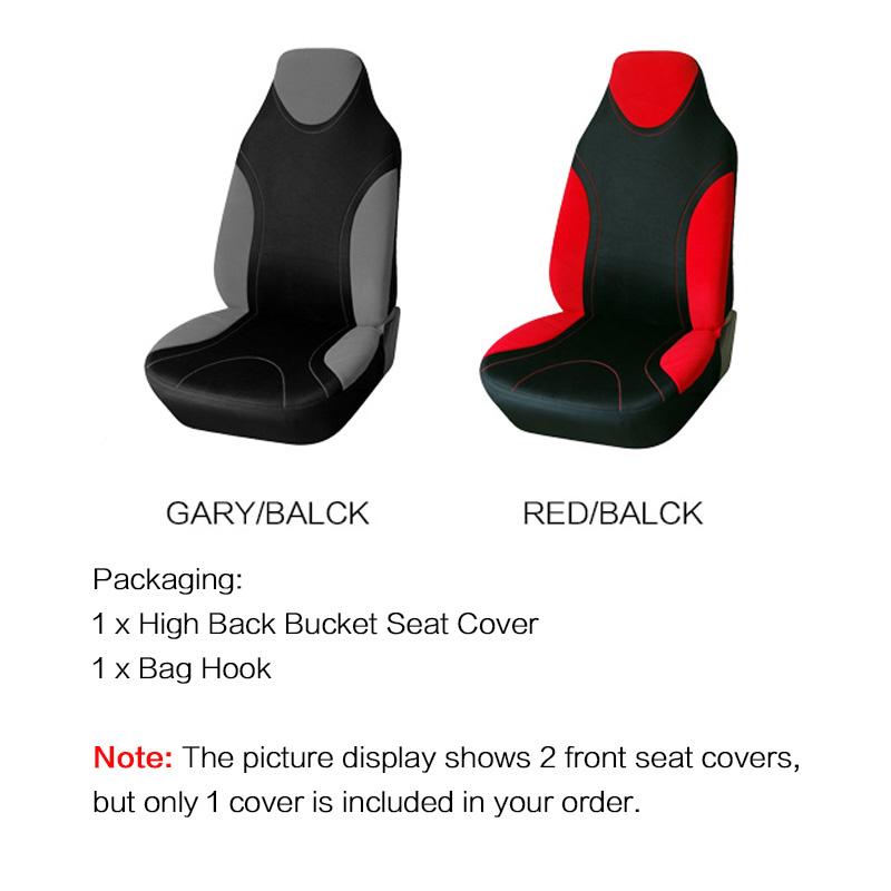 Racing Style Integrated Front Bucket Seat Cover Flat Cloth Auto Accessories Universal For For lada-LARGUS