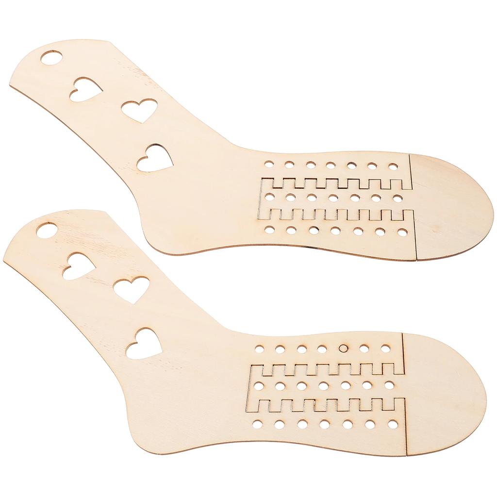 Decade of Wooden Socks for Knitted Sock Models, DIY Tools, Crochet Mold, 2 Pieces