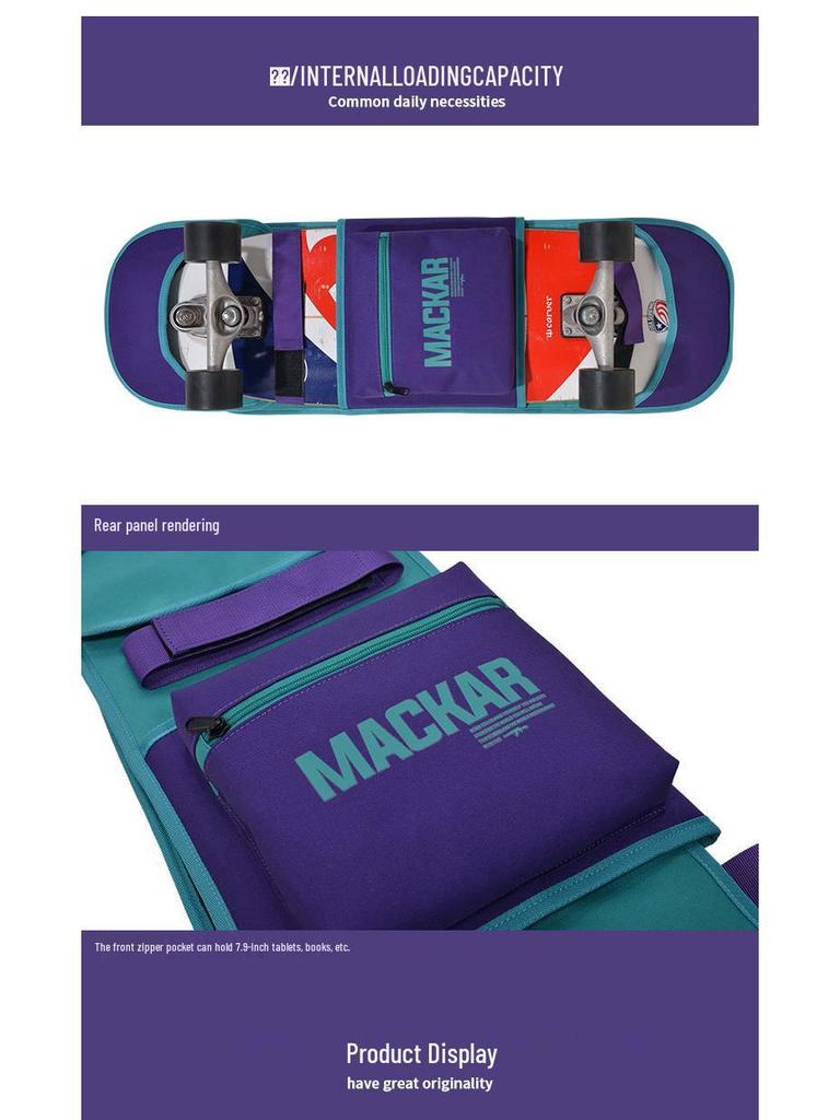 2023 Lightweight Electric Skateboard and Surfboard Backpack Cover