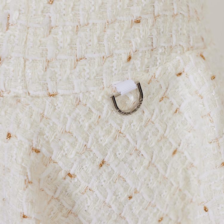 J Jane Tweed Flower Skirt (White)