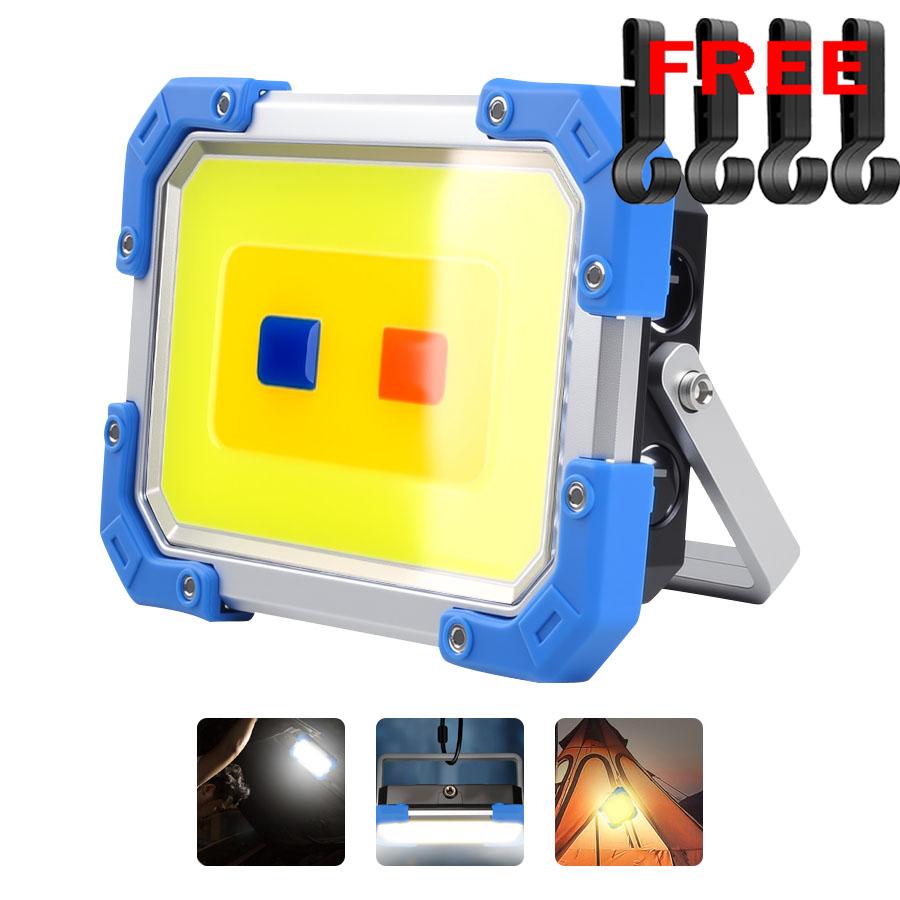 Ultra-bright LED Work Light Rechargeable Lantern Built in 3 18650 Batteries Portable Magnet Flashlight Waterproof for Camping