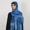 Watercolor Series Modal Cotton Shawl Satin Polyester Long Scarf Ethnic Headscarf Women'S Scarf