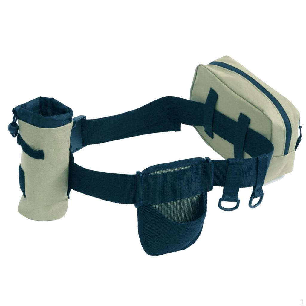Adjustable Fishing Waist Belt Multifunctional for Tackle Storage Accessories Sturdy with Rod Holder