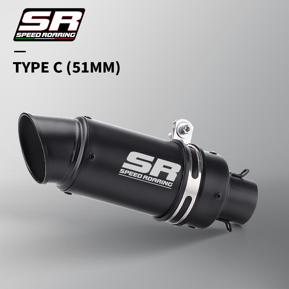 51mm Motorcycle Universal Exhaust Pipe with Db Killer Muffler GP Project for Z900 Z1000 CBR600 S1000RR MT07