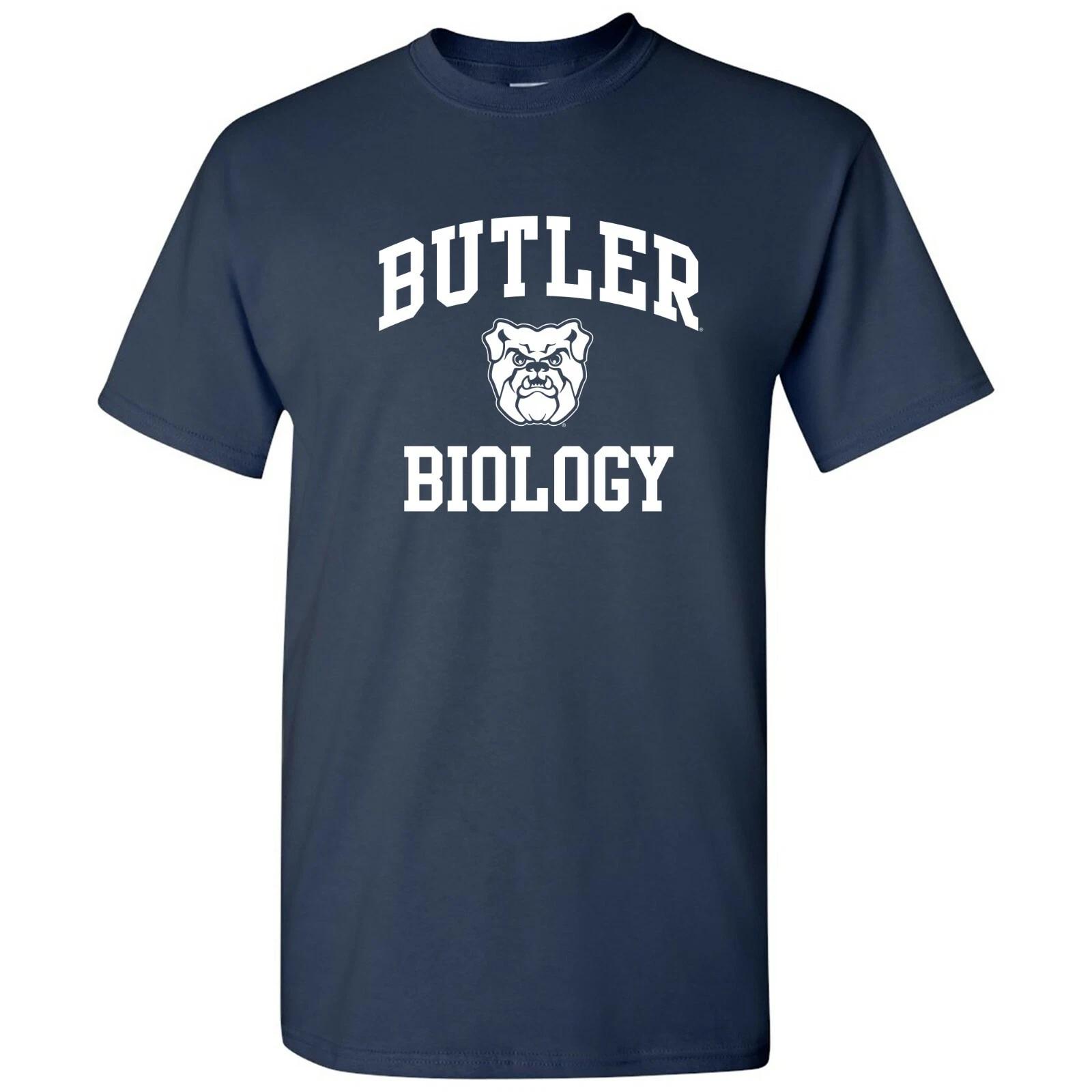 Butler Bulldogs Arch Logo Biology Cotton Short Sleeve T-Shirt - Navy S