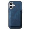 For iPhone 17 Case Retro Leather + TPU Phone Cover with Detachable Card Slot