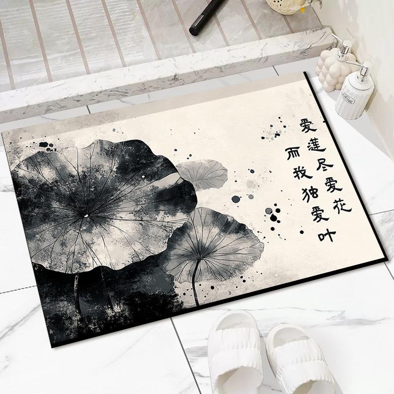 New Chinese Style Floor Mat Entry Door Mat Chinese Style Household Foot Mat Entry Door Non-slip Wear-resistant Entrance Mat Entry Carpet