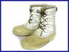 Canada Vintage//Leather Snow Boots/24.5-25.5/White/With Inner Liner