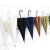 Long-Handled Umbrella with Hook Handle, 16 Ribs, Automatic, Wind-Resistant, Double-Person, Curved Handle, Large Umbrella, High Aesthetic Value