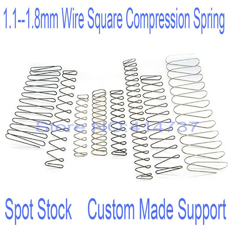 1.1--1.8mm wire Square compression spring rectangular spring Choose