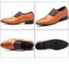 Men's Large Size Korean Style Leather Formal Business Shoes - British Pointed Toe, Breathable, Non-slip
