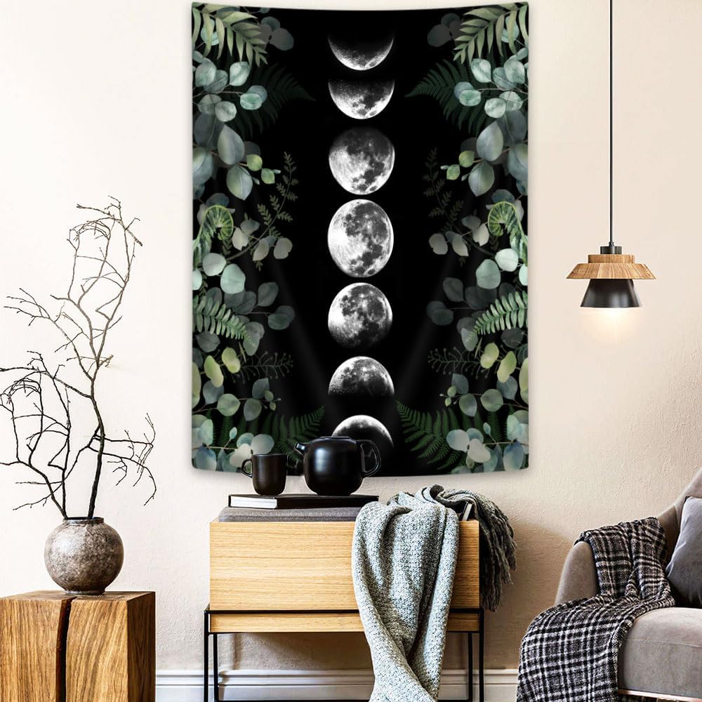 Moon Phase Tree Of Life Wall Tapestry Butterfly Floral Starlit Spiritual Decor Boho Mandala Wall Hanging Tapestrys For Bedroom