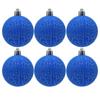6Pcs Decoration Christmas Tree Pendant Crack Xmas Tree Hanging  Holiday Party