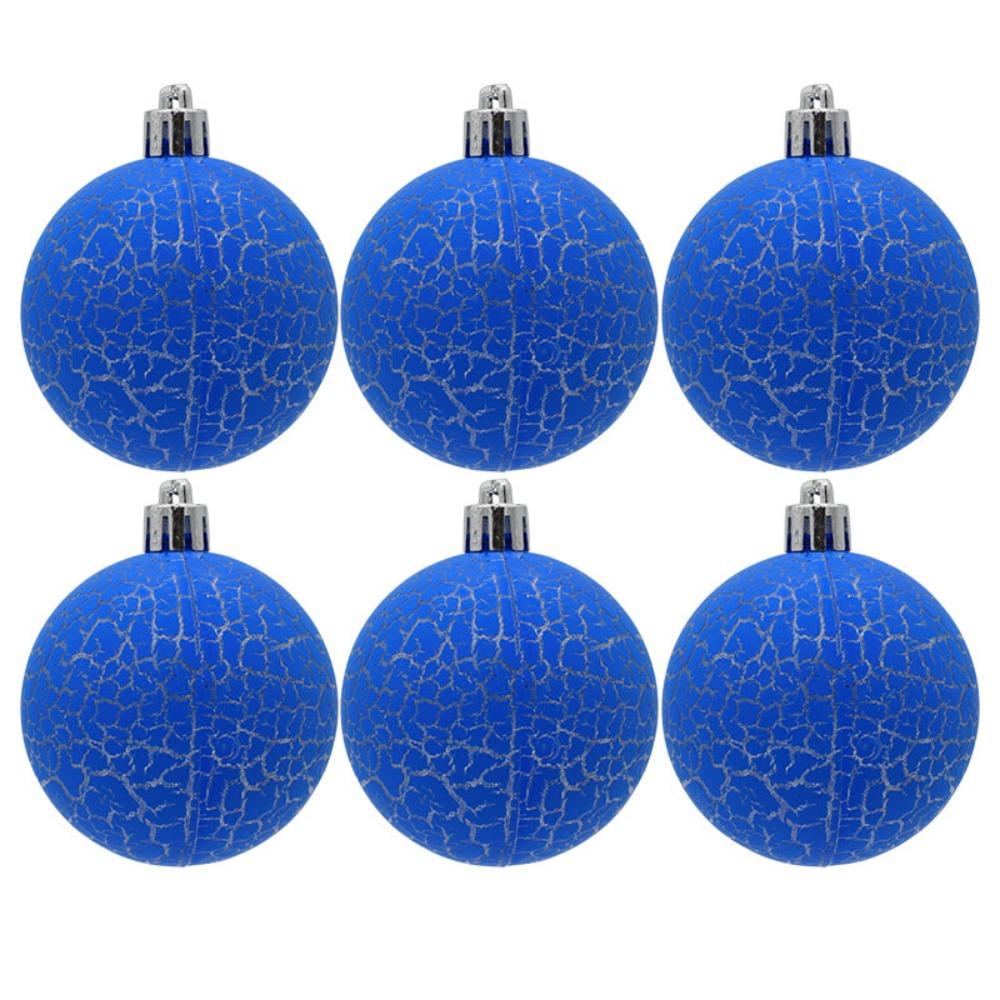 6Pcs Decoration Christmas Tree Pendant Crack Xmas Tree Hanging  Holiday Party