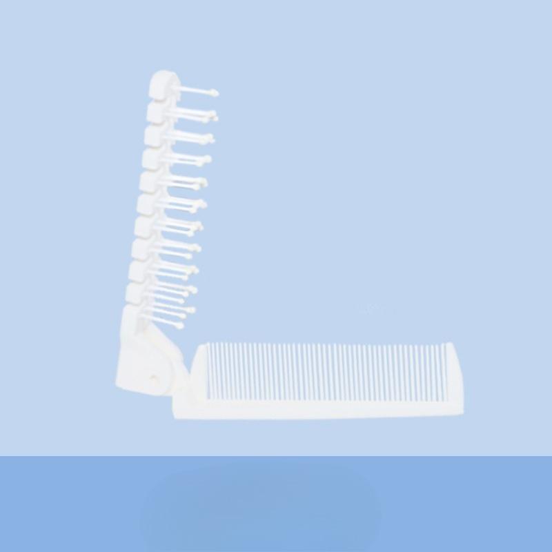 

Портативная дорожная складная массажная расческа, антистатическая специальная расческа, профессиональный инструмент для укладки волос белый