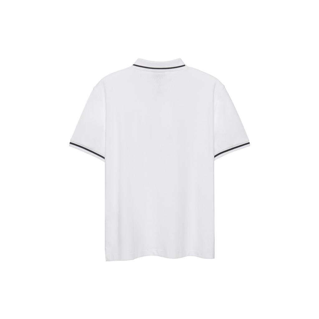 EMPORIO ARMANI Polo Shirts Men's White Polo Collar Moderate Straight Fit 3K1FA4-1JPTZ-168