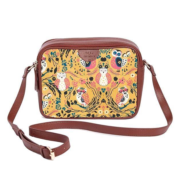 Women's Sling Bag | Crossbody Bag | Printed Canvas Box Sling Bag | Multipurpose Daily Use Bag for Office/College