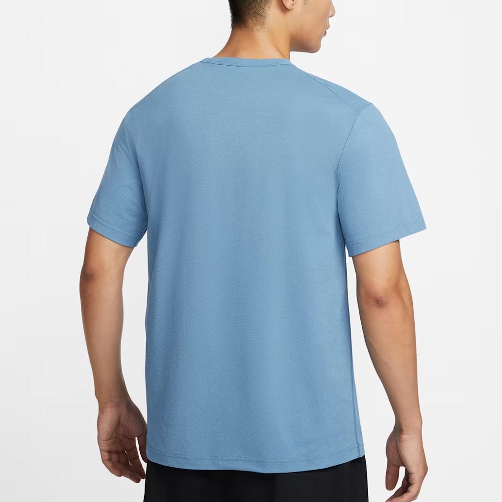 Nike Dri-Fit Uvhyverse Logo Print Outdoor Casual Sports Crew Neck Short Sleeve T-Shirt Men Tops Aegean-Storm-Blue FZ1065-429