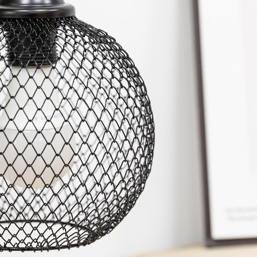 Artistic Iron Flower Net Retractable Lampshade for Home and Courtyard