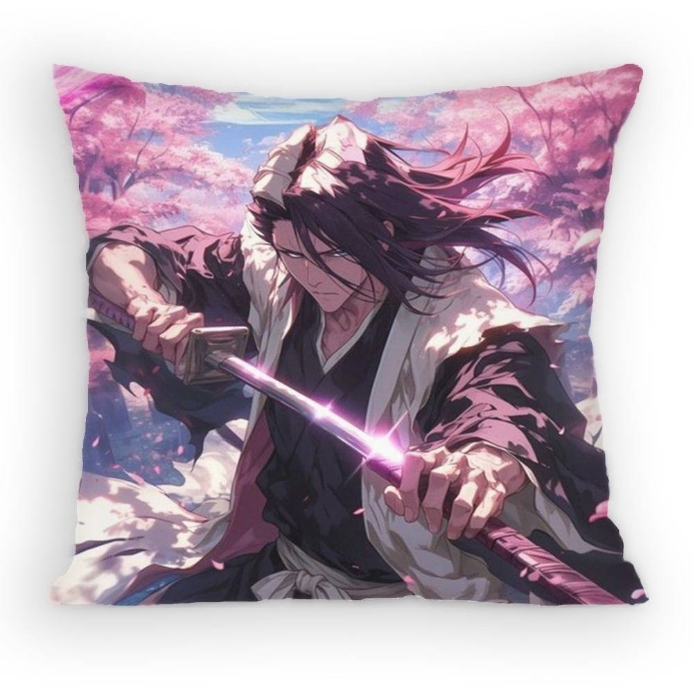 BBleach Kuchiki Byakuya Pillow Case Sofa Living Room Bedroom Headboard Backrest Cushion Square Cushion Nap Time