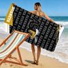 Alabama State Hornets Print Beach Towel, Large Soft Quick Dry Towel for Beach Camping Swimming