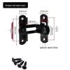 Stainless Steel 90° Right Angle Door Latch: Anti-Theft Sliding Bolt Lock