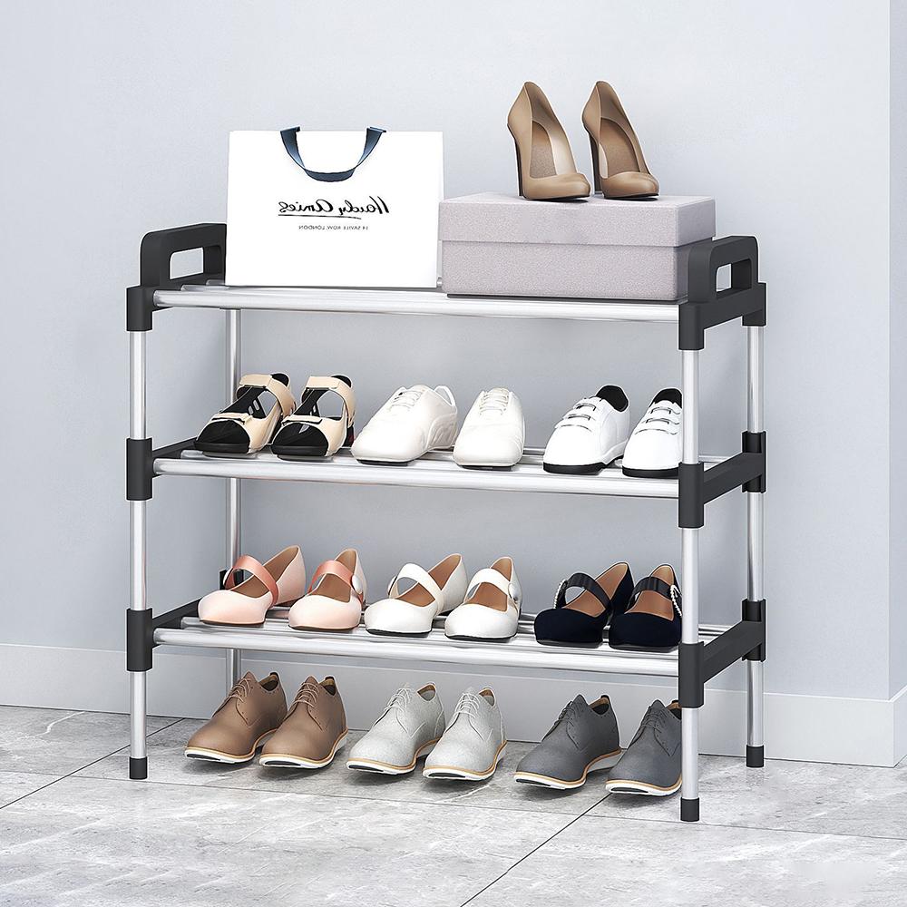 

Многоярусная пылезащитная бытовая обувница для прихожей, экономящая место, сборка небольшой обувницы