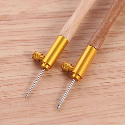 Wooden Handle Embroidery Needles Multi Size 3 Needles Crochet Needles Knitting Hook Cross Stitch Needles Beaded Embroidery
