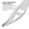 Stainless Steel Fish Scaler 430 Food Grade Heavy Duty Scraper For Kitchen Home Use