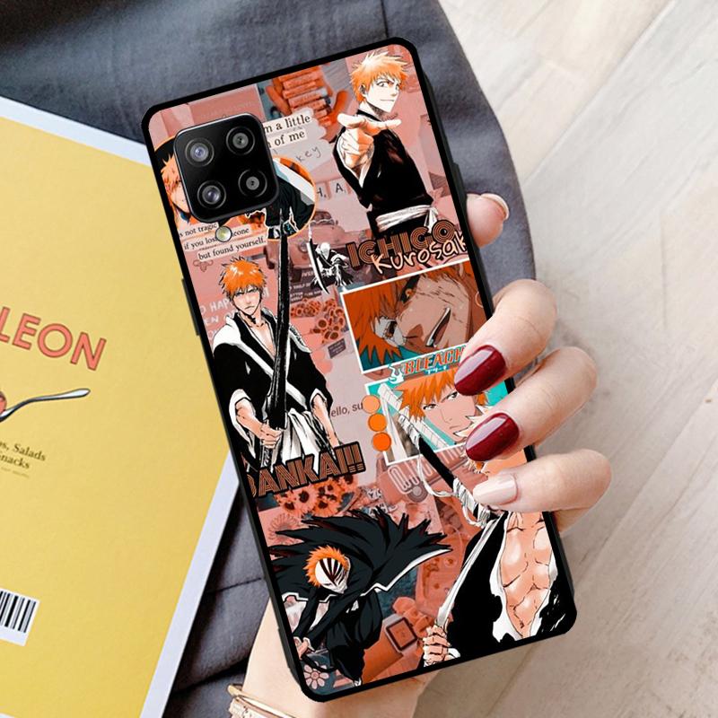 BLEACH Ichigo Kurosaki Manga Hülle für Samsung Galaxy A51 A71 A31 A21S A50 A70 A12 A22 A32 A42 A72 A52 A52S Handyhülle
