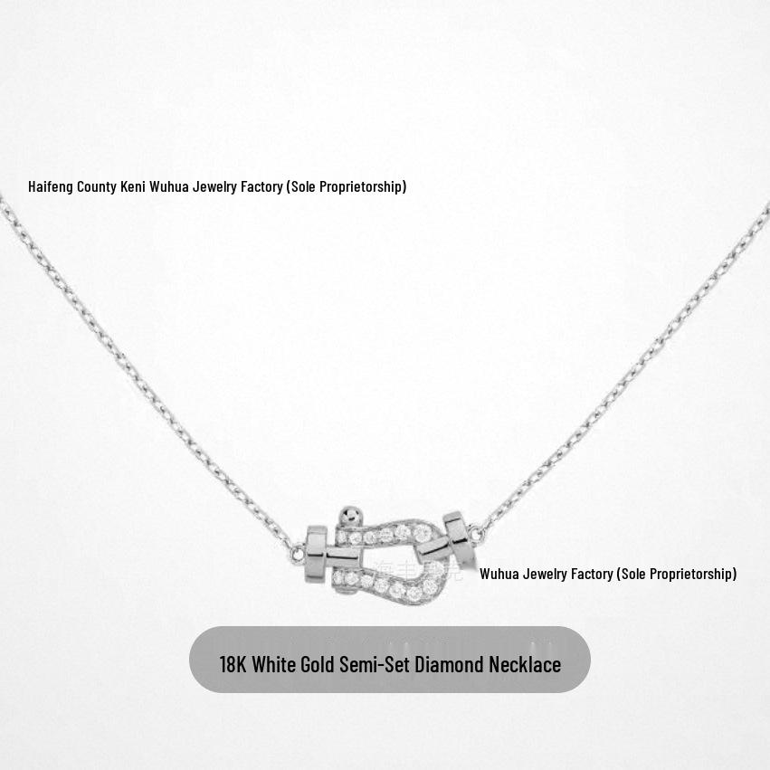 Fred Horseshoe & Figure Eight Diamond Pendant Necklace for Couples