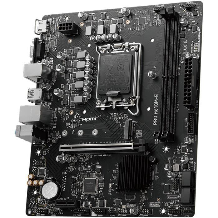 Scheda madre - MSI - PRO H610M-E Intel H610 LGA 1700 micro ATX