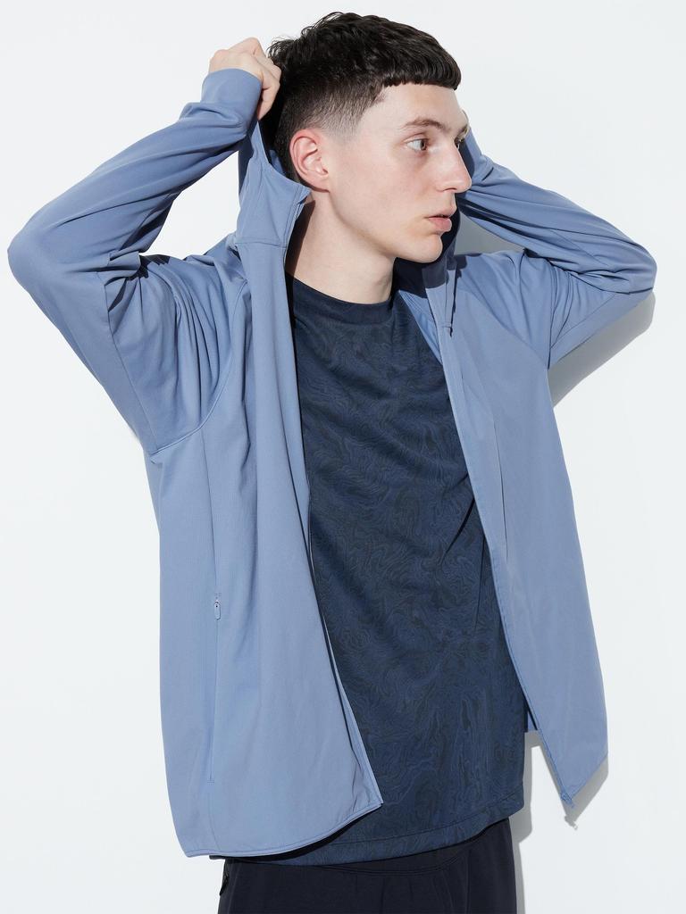 Uniqlo Japan Ultra Stretch Dry Ex Full Zip Hoodie  Long Sleeve 