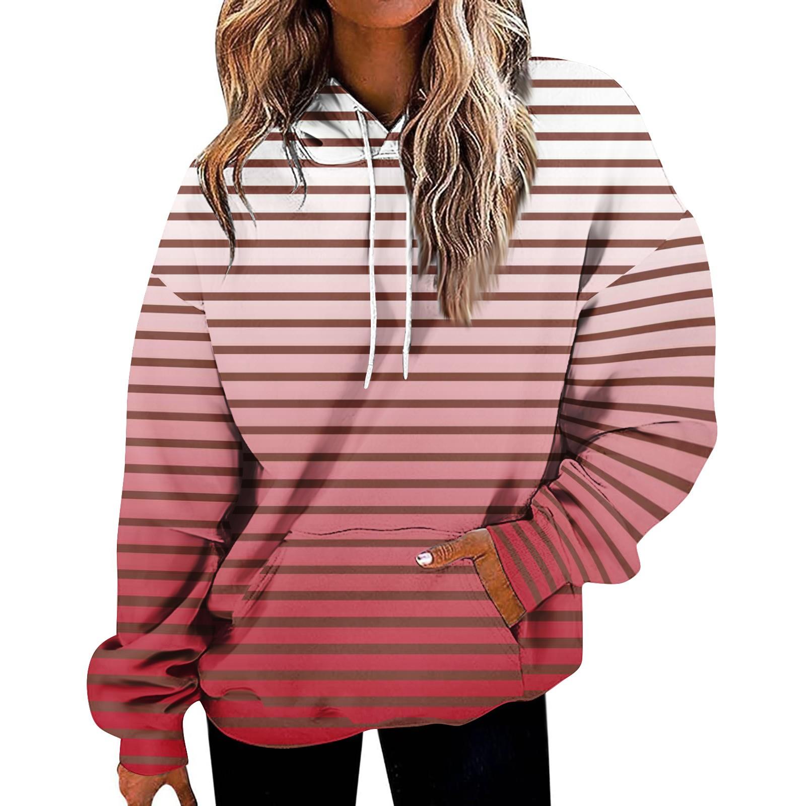 

Женская мода повседневная универсальная повседневная толстовка с рисунком повседневная толстовка с длинным рукавом с принтом XXXL красный