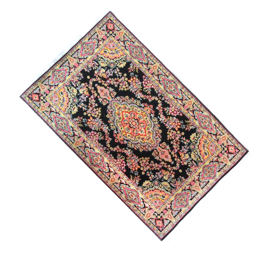 

Mini Carpet Realistic Scene Layout Ornament Unique 1/12 Mini House Adornment Cloth Rug Models Floor Mat Model for DIY Decorating